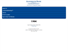 Tablet Screenshot of bankalgonquin.com